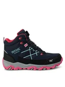 Buty trekkingowe dziecięce - Regatta Trekkingi Samaris III Jnr RKF834 Granatowy - miniaturka - grafika 1