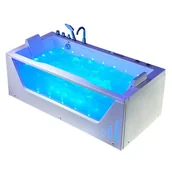 Wanny z hydromasażem - Wanna z hydromasażem przyścienna 180x90 cm Saturn 944 Hydrosan - miniaturka - grafika 1
