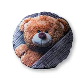 Kołdry i poduszki dla dzieci - Poduszka przytulanka Kształtka 40x30 Miś brązowa - miniaturka - grafika 1