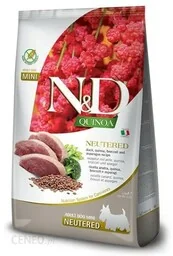 N&D Quinoa Dog Duck Broccoli Asparagus Neutered Adult mini 800G - Sucha karma dla psów - miniaturka - grafika 2