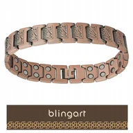 Bransolety męskie - BLINGART Bransoletka miedziana MĘSKA magnetyczna zatrzaskowa PREZENT - miniaturka - grafika 1