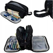 Piórniki - PIÓRNIK SZKOLNY SASZETKA COOLPACK TRZYKOMOROWY POTRÓJNY ROZKŁADANY DUŻY - miniaturka - grafika 1