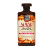 Szampony do włosów - Farmona Jantar Szampon nawilżający z wyciągiem z bursztynu i olejkiem arganowym - do włosów wysokoporowatych 330ml - miniaturka - grafika 1
