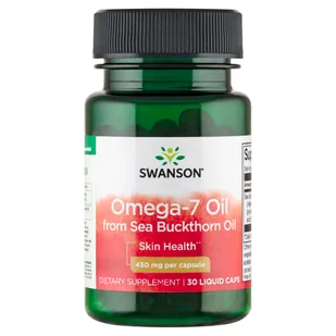 Swanson Omega-7 Oil From Sea Buckthorn Oil, kapsułki, 30 szt. - Suplementy naturalne - miniaturka - grafika 1