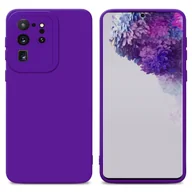 Etui i futerały do telefonów - Pokrowiec Etui Do Samsung Galaxy S20 ULTRA w FLUID CIEMNY FIOLET TPU Silikonowe Obudowa Ochronny Case Cover Cadorabo - miniaturka - grafika 1