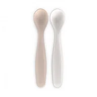 Sztućce dla dzieci - SUAVINEX ŁYŻECZKI DO KARMIENIA DWUPAK BEŻOWA I RÓŻOWA WONDERLAND - miniaturka - grafika 1