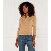 Swetry damskie - Calvin Klein Wełniany kardigan | Shaped fit - miniaturka - grafika 1