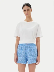 Tommy Hilfiger Piżama UW0UW05760 Niebieski Regular Fit - Piżamy damskie - miniaturka - grafika 1