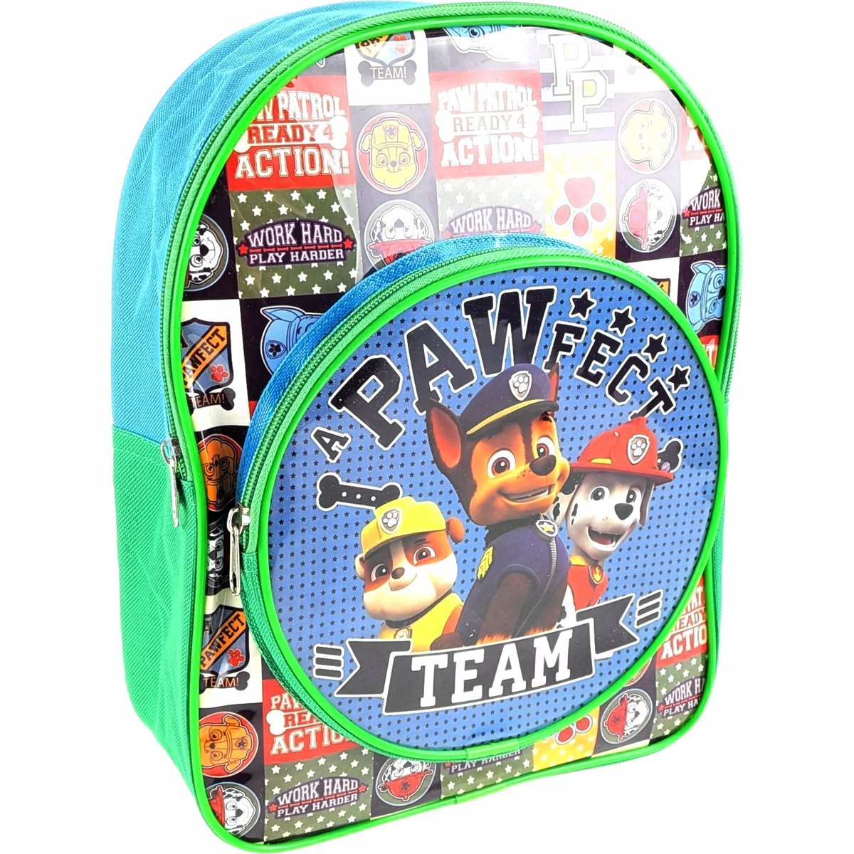 Plecak przedszkolny Psi Patrol Paw Patrol 2-komorowy Chase Marshall Skye