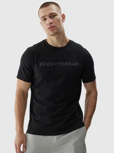 Męski t-shirt z nadrukiem 4F 4FWAW24TTSHM1586 - czarny - Koszulki sportowe męskie - miniaturka - grafika 1
