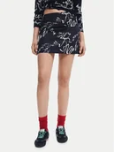 Spódnice - Desigual Spódnica mini 25SWFW03 Czarny Regular Fit - miniaturka - grafika 1