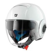 Kaski motocyklowe - Shark Jet kask Nano Blank, XS (53/54), biały 359_9065 - miniaturka - grafika 1