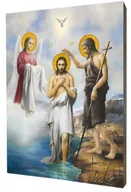 Ikony i obrazy sakralne - Ikona Chrzest Chrystusa - miniaturka - grafika 1