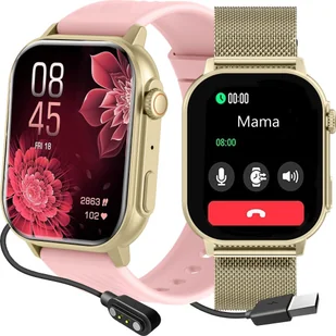 Gravity Zegarek SMARTWATCH GRAVITY GT15-7 GD/GD/PK - Smartwatch - miniaturka - grafika 1