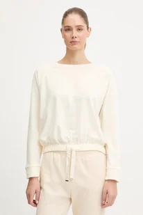 BOSS bluza damska kolor beżowy gładka 50550724 - Bluzy damskie - miniaturka - grafika 1