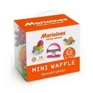Klocki - MARIOINEX Klocki waffle mini 35 sztuk dziewczynka - miniaturka - grafika 1