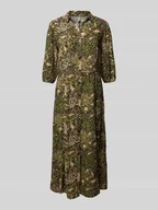 Sukienki - Sukienka koszulowa z wiskozy z listwą guzikową - miniaturka - grafika 1