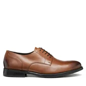 Półbuty męskie - Półbuty Geox U Barberigo U56MBC 00043 C6610 Brązowy - miniaturka - grafika 1