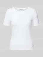 Koszulki i topy damskie - T-shirt o kroju slim fit z mieszanki bawełny - miniaturka - grafika 1