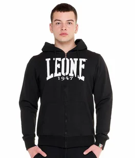 Bluza LEONE BIG LOGO czarna rozpinana-XXL - Bluzy męskie - miniaturka - grafika 1