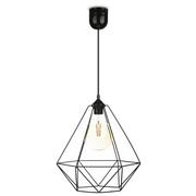 Lampy sufitowe - HowHomely Lampa wisząca HowHomely Lampa wisząca Paris Diamond 35 cm czarna HH-PD-35-B - miniaturka - grafika 1