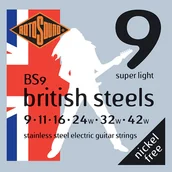 Struny gitarowe  - Rotosound BS9 British Steels struny do elektryka 9-42 - miniaturka - grafika 1
