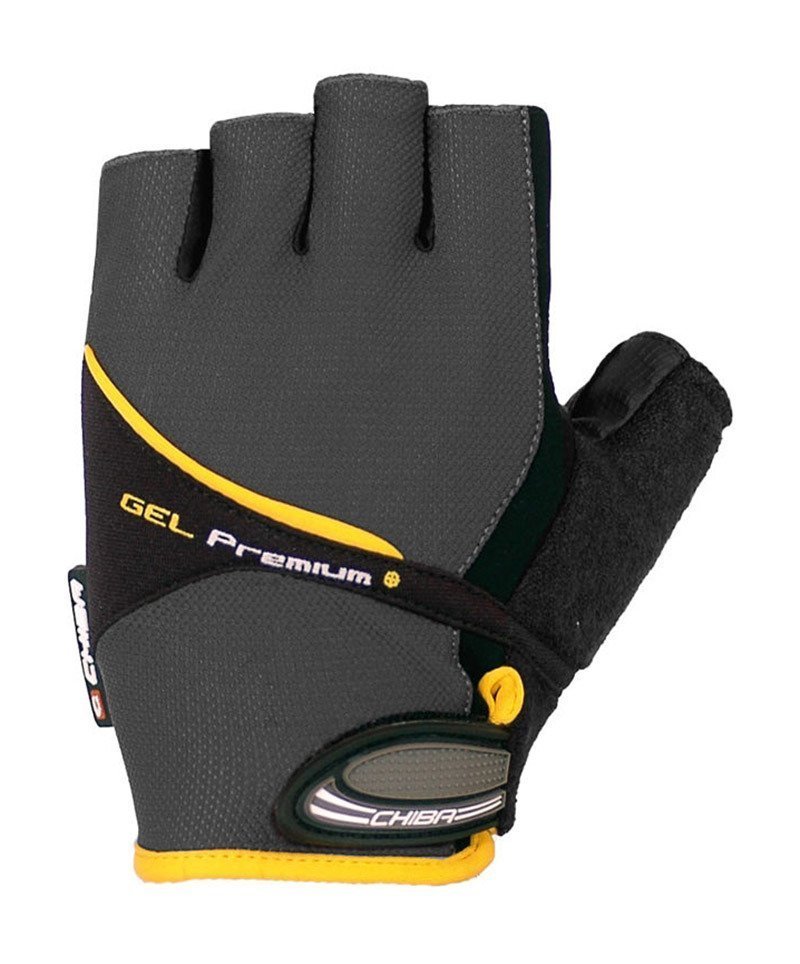 Chiba Gel Premium, Rękawiczki kolarskie, Szare, rozmiar L