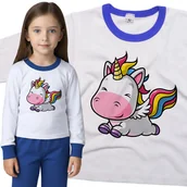 Piżamy dla dziewczynek - Piżama dziecięca Latający Jednorożec Unicorn Tęcza 98/104 - VoloDonum - miniaturka - grafika 1