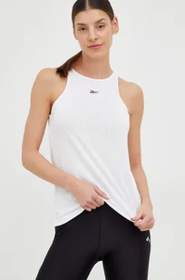Reebok top treningowy United By Fitness kolor biały - Koszulki sportowe damskie - miniaturka - grafika 1