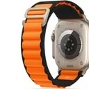 Akcesoria do smartwatchy - Pasek do zegarka Apple Watch Alpine 38/40/41mm czarno - pomarańczowy Rhinocell - miniaturka - grafika 1
