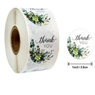 Scrapbooking - Naklejki Ozdobne Okrągłe Thank You 20 Szt. - miniaturka - grafika 1