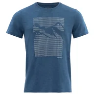 Bielizna sportowa męska - DEVOLD Havtaka Merino 150 Tee Man blue melange S - miniaturka - grafika 1