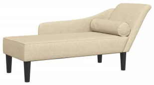 Tapicerowany kremowy tkaniną szezlong H4-R92 - Szezlongi Tapicerowany kremowy tkaniną szezlong H4-R92 - Szezlongi - miniaturka - grafika 1