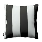 Poszewki na poduszki - Dekoria Poszewka Kinga na poduszkę pasy czarno-białe 50 × 50 cm Comics 102-137-53 - miniaturka - grafika 1