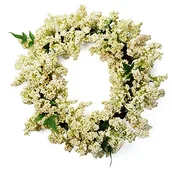 Sztuczne kwiaty - Leaf Design wieniec ze sztucznych jagód - miniaturka - grafika 1