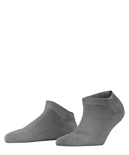 FALKE Kobiety Skarpety do trampek ClimaWool W SN Lyocell Trwała Bawełna Wełna krótkie jednokolorowe 1 Para, Szary (Light Grey Melange 3216), 41-42 - Skarpetki damskie - miniaturka - grafika 1