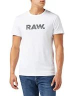 Koszulki męskie - G-STAR RAW koszulka męska holorn, biały (White 8415-110), XXS - miniaturka - grafika 1