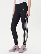Legginsy - adidas Legginsy Optime 3-Stripes IT9105 Czarny Slim Fit - miniaturka - grafika 1