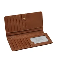 Torebki damskie - Fossil Damska kopertówka z zamkiem błyskawicznym, brązowa, 19,5 x 2,5 x 11,4 cm wys, brązowy, 19.5 cm L x 2.5 cm W x 11.4 cm H - miniaturka - grafika 1
