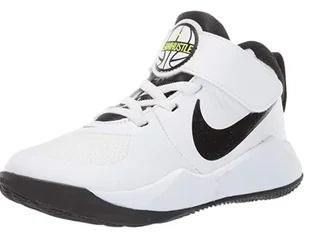 BUTY DZIECIĘCE NIKE TEAM HUSTLE D 9 PS BIAŁE 28 - Moda i Uroda OUTLET - miniaturka - grafika 1
