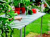 Szklarnie ogrodowe - VITAVIA składana półka AL 120x52 cm LG12 - miniaturka - grafika 1