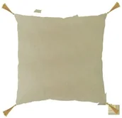 Poszewki na poduszki - Domarex Poszewka dekoracyjna 40x40 Nemo Kenya beżowa welurowa chwosty - miniaturka - grafika 1