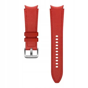 Samsung Pasek Hybrid Leather Band 20mm M/L Red ET-SHR89LREGEU - Akcesoria do smartwatchy - miniaturka - grafika 2