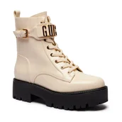 Botki damskie - Guess Botki VAIRES | z dodatkiem skóry - miniaturka - grafika 1