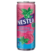 Soki i napoje niegazowane - Nestea Joy Gazowany napój owocowo-herbaciany o smaku maliny i mięty 330 ml - miniaturka - grafika 1