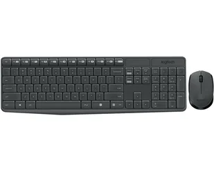 Logitech MK235 klawiatura Dołączona myszka RF Wireless Portugalski Szary - Zestawy myszka + klawiatura - miniaturka - grafika 1