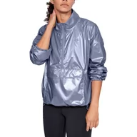 Kurtki i kamizelki sportowe damskie - Kurtka damska Under Armour METALLIC WOVEN PO ANORAK - miniaturka - grafika 1