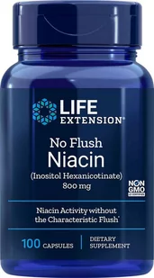 Niacyna Bez Rumienia (heksanikotynian inozytolu), 100 kaps. - Suplementy naturalne - miniaturka - grafika 1