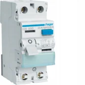 Bezpieczniki elektryczne - Hager polo RCCB Wyłącznik różnicowoprądowy 1P+N 25A/30mA Typ A QuickConnect CDS225D CDS225D - miniaturka - grafika 1