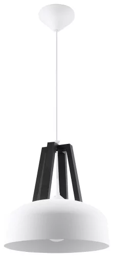 Sollux Lighting CASCO Biała | Czarne Drewno lampa wisząca SL.0387 SL.0387